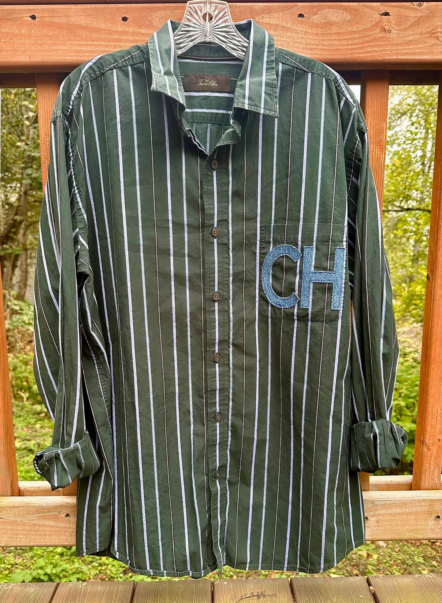 Custom Initials Button Up