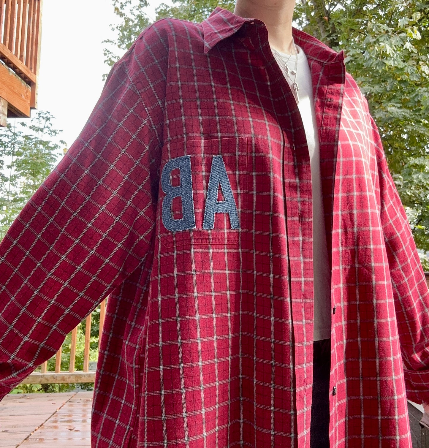 Custom Initials Button Up